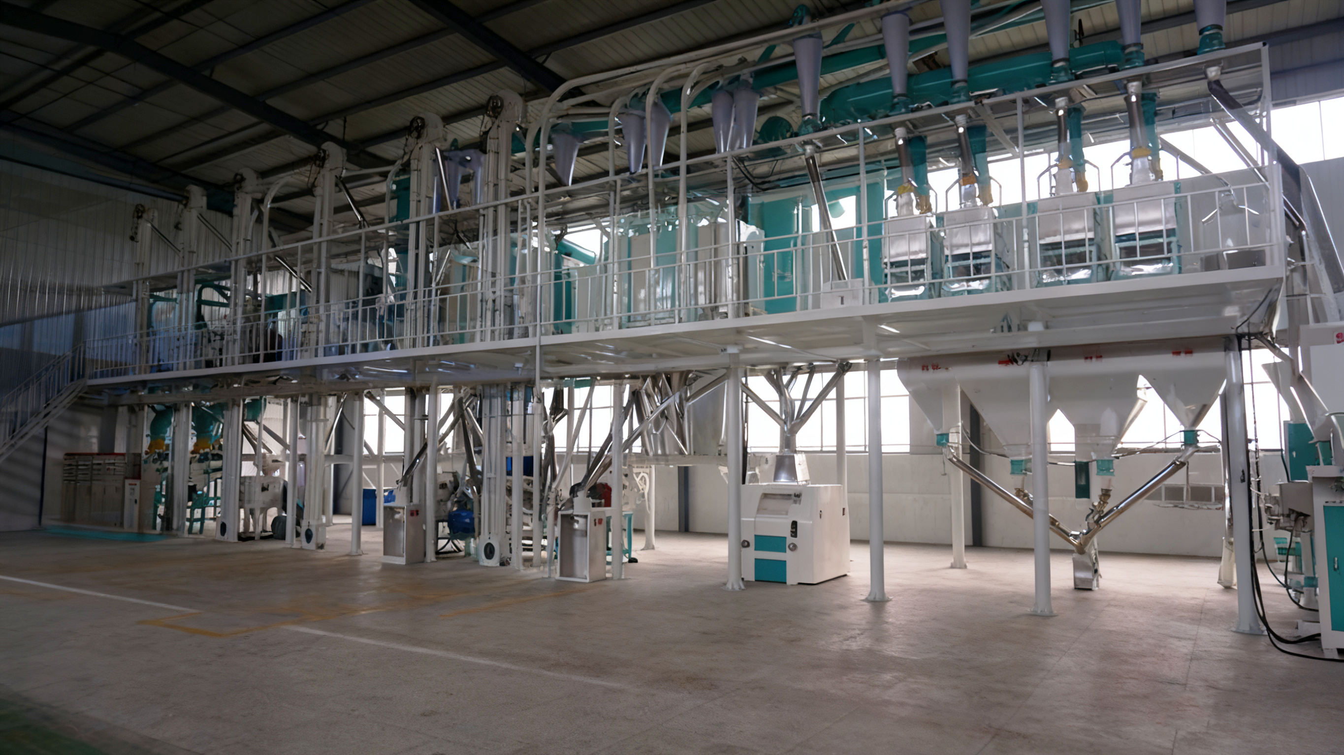 山東濰坊100噸玉米加工廠成套設備