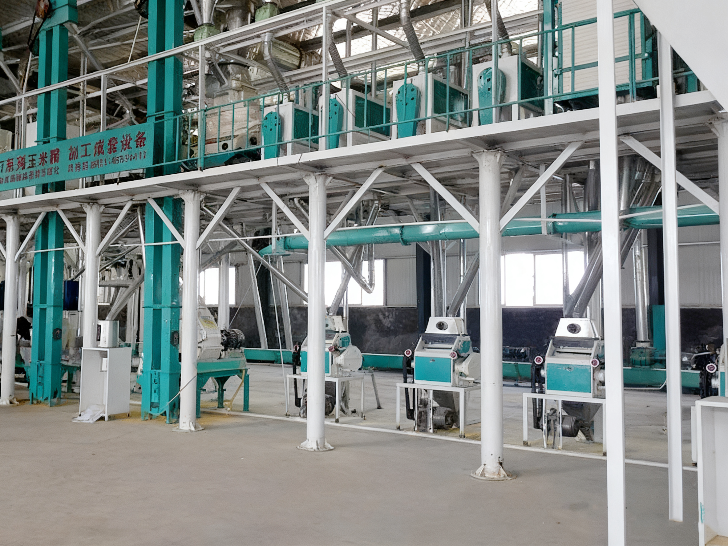 日產(chǎn)50噸玉米深加工設(shè)備南寧客戶加工現(xiàn)場(chǎng)